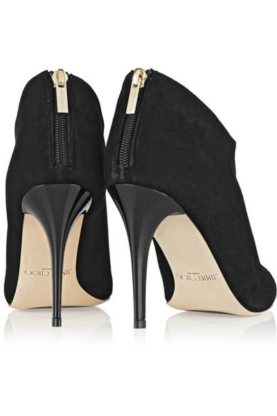 Shop Jimmy Choo Mendez Suede Ankle Boots In Black