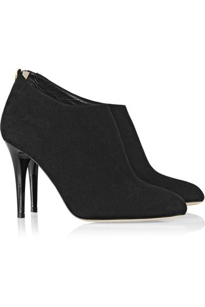 Shop Jimmy Choo Mendez Suede Ankle Boots In Black