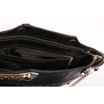 Pre-owned Versace Leather Mini Bag In Black