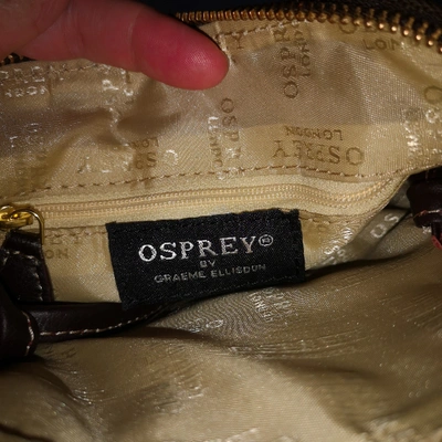 Pre-owned Osprey Leather Crossbody Bag In Multicolour