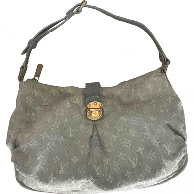 Pre-owned Louis Vuitton Blue Cotton Handbag