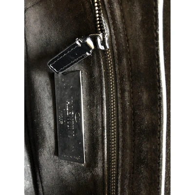Pre-owned Valentino Garavani Guitar Rockstud Black Leather Handbag