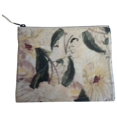 Pre-owned Erdem Silk Clutch Bag In Multicolour
