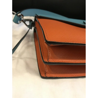 Pre-owned Prada Orange Leather Handbag