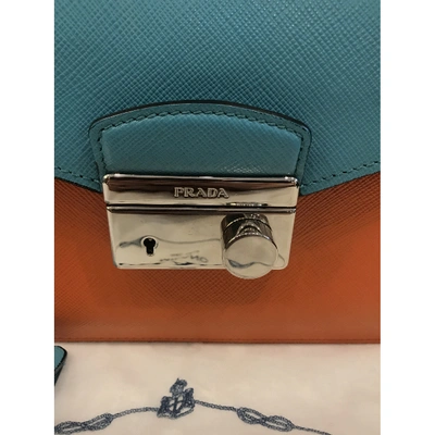 Pre-owned Prada Orange Leather Handbag