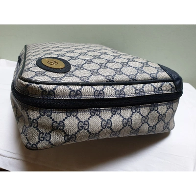 Pre-owned Gucci Blue Cloth Travel Bag