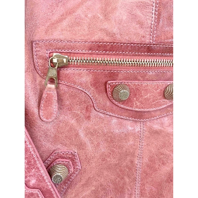 Pre-owned Balenciaga Leather Handbag In Pink