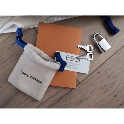 Keepall cloth travel bag Louis Vuitton Blue in Cloth - 28715624