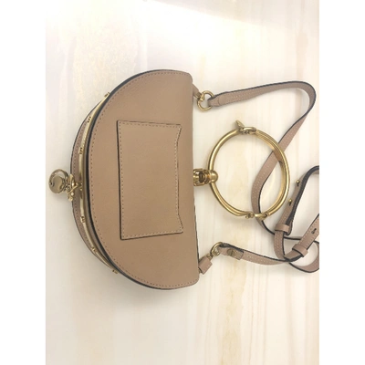 Pre-owned Chloé Bracelet Nile Beige Leather Handbag