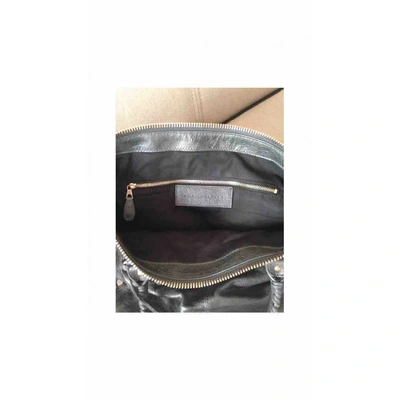 Pre-owned Balenciaga Weekender Anthracite Leather Handbags