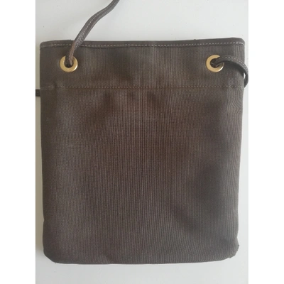 Pre-owned Prada Cloth Crossbody Bag In Brown