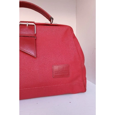 Pre-owned Guy Laroche Leather Crossbody Bag In Red