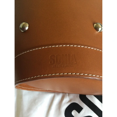 Pre-owned Sonia By Sonia Rykiel Leather Handbag In Camel
