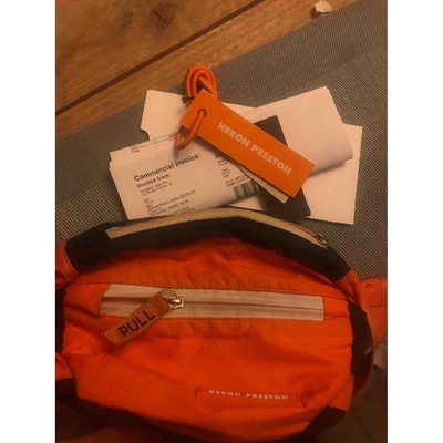 Pre-owned Heron Preston Orange Handbag