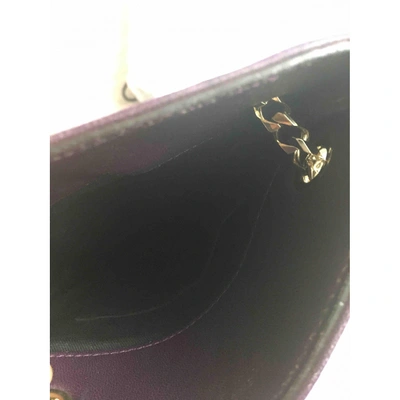 Pre-owned Givenchy Leather Handbag In Purple