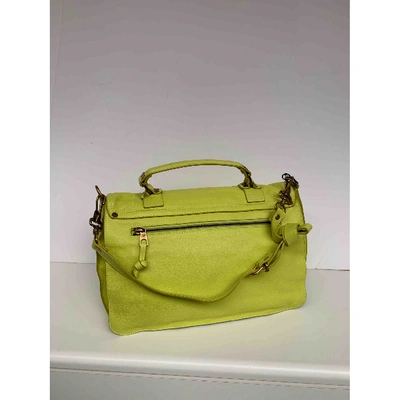 Pre-owned Proenza Schouler Ps1 Large Yellow Leather Handbag