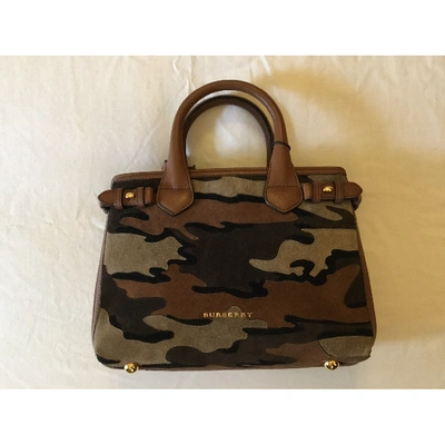 Pre-owned Burberry The Banner  Handbag In Brown