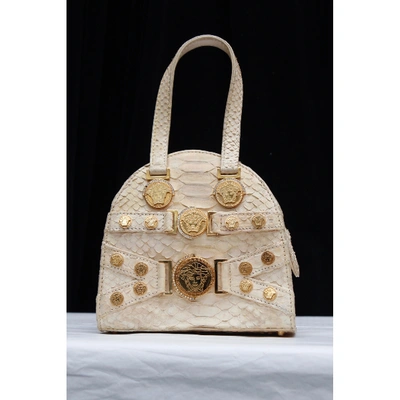 Pre-owned Versace Python Handbag