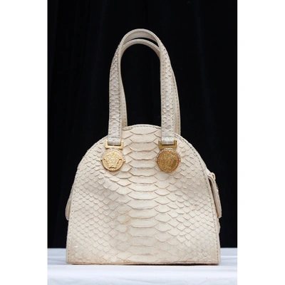 Pre-owned Versace Python Handbag