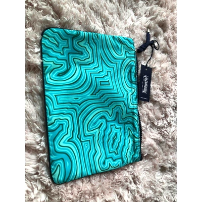 Pre-owned Vilebrequin Cloth Travel Bag In Turquoise