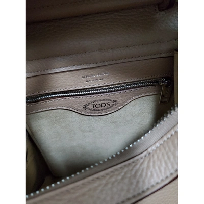 Pre-owned Tod's Beige Leather Backpack