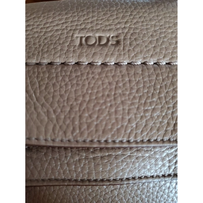 Pre-owned Tod's Beige Leather Backpack