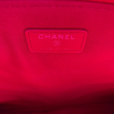 Pre-owned Chanel Red Leather Clutch Bag