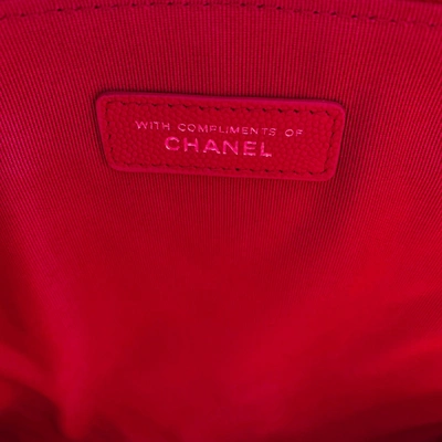 Pre-owned Chanel Red Leather Clutch Bag