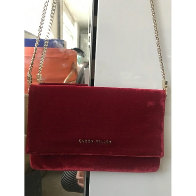 Pre-owned Karen Millen Clutch Bag In Red