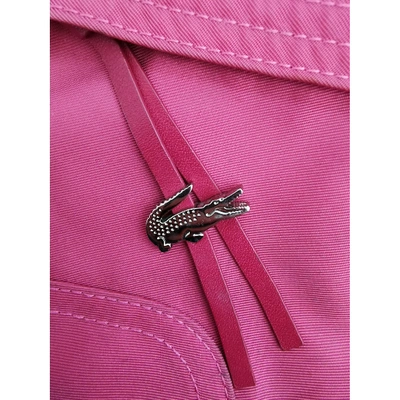 Pre-owned Lacoste Cloth Handbag In Pink