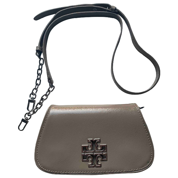 beige patent leather handbag