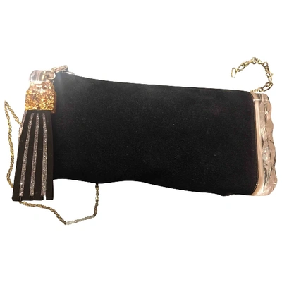 Velvet clutch bag Edie Parker Black in Velvet - 25745132