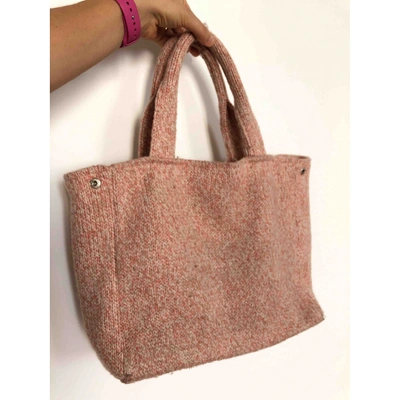 Pre-owned Pinko Pink Wool Handbag