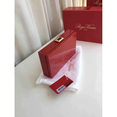 Pre-owned Roger Vivier Clutch Bag In Red