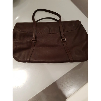 LANCEL Pre-owned Leather Handbag In Brown