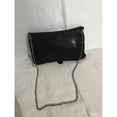 Pre-owned Salar Leather Crossbody Bag In Black