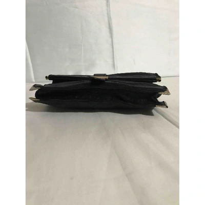 Pre-owned Salar Leather Crossbody Bag In Black