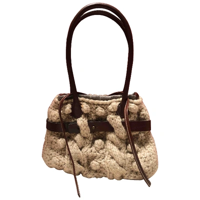 Pre-owned Brunello Cucinelli Beige Wool Handbag