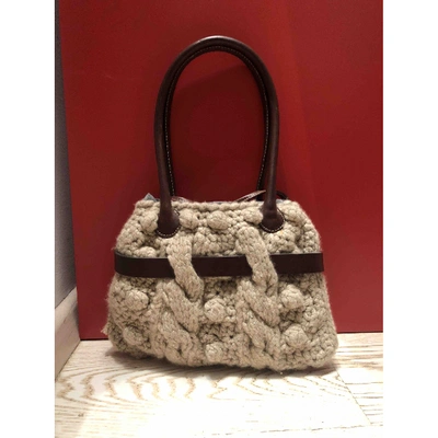 Pre-owned Brunello Cucinelli Beige Wool Handbag