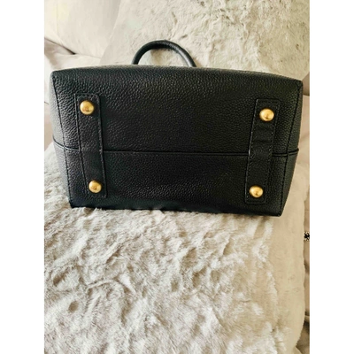 Pre-owned Burberry The Belt Leather Handbag In Black