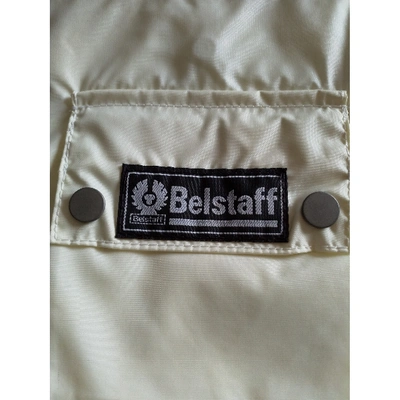 Pre-owned Belstaff Cloth Clutch Bag In White