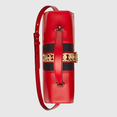 Pre-owned Gucci Sylvie Red Leather Handbag