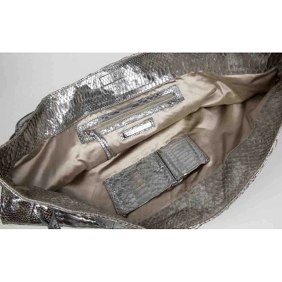 Pre-owned Devi Kroell Silver Python Handbag