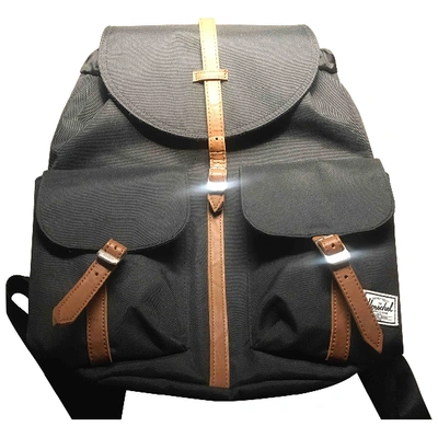 Pre-owned Herschel Linen Backpack In Black