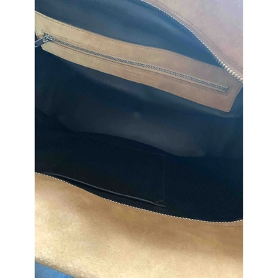 Pre-owned Courrèges Camel Suede Travel Bag