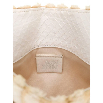 Pre-owned Versace White Wool Handbag