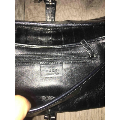 Pre-owned Gucci Black Leather Handbag