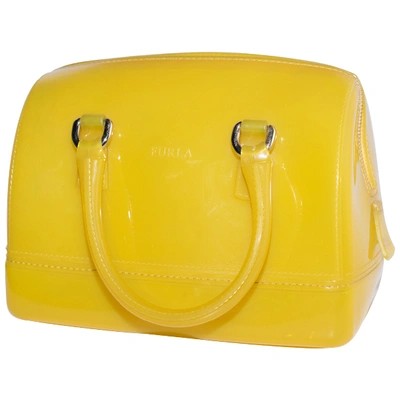 Pre-owned Furla Candy Bag Yellow Handbag