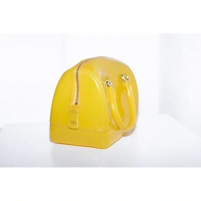 Pre-owned Furla Candy Bag Yellow Handbag