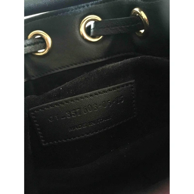 Pre-owned Saint Laurent Emmanuelle Black Leather Handbag